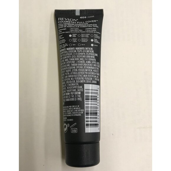 Revlon ColorStay Full Cover Foundation 405 Almond Matte Tube Creamy Formula 30ml - Picture 2 of 4